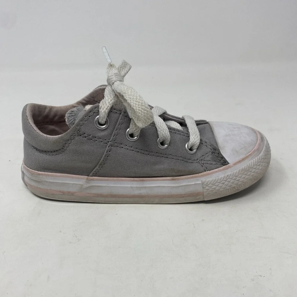 Converse Shoes Chuck Taylor One‎ Star Sneaker Gray and Pink Toddler Girl Size 9
